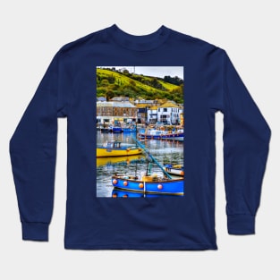 Mevagissey, West Wharf, Cornwall, UK Long Sleeve T-Shirt